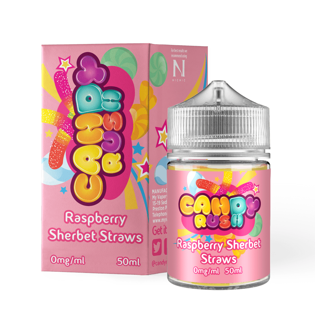 Raspberry Sherbet Straws