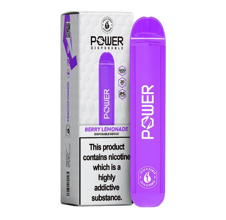 Power Bar Berry Lemonade Disposable by Juice N Power
